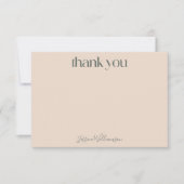 ミニマリストボホ赤面フローラムーンベビーシャワー サンキューカード (正面)