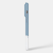 ミニマリストマウンテンアイスブルー電話ケース iPhoneケース (左側面)