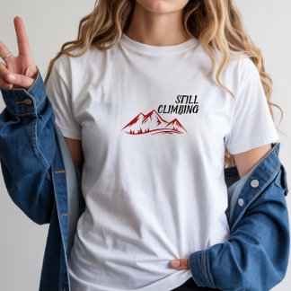 ミニマリストマウンテンTシャツ シンプルなラインのデザイン Tシャツ