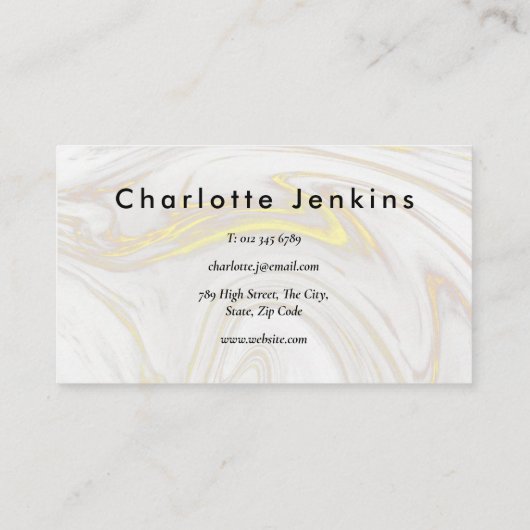 ミニマリストマエレガントーブルプロフェッショナル 名刺 (裏面)