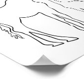 ミニマリストマザー&ベビーキリン子供部屋ウォール ポスター (角)