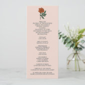 ミニマリストマリゴールド結婚式 プログラム (スタンド正面)