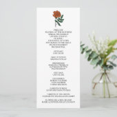 ミニマリストマリゴールド結婚式 プログラム (スタンド正面)