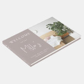 ミニマリストマルティニブラウンエアブロンバケーションレンタル ゲストブック (コーナー)