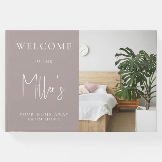 ミニマリストマルティニブラウンエアブロンバケーションレンタル ゲストブック (正面)