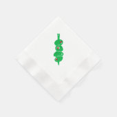 ミニマリストマルティーニ4オリブカクテルナプキン 縁ありカクテルナプキン (角)