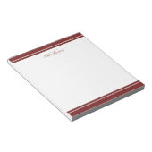 ミニマリストマルーン2モノグラ縁どム ノートパッド (アングル)
