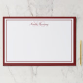 ミニマリストマルーン2モノグラ縁どム ペーパーパッド (インサイチュ)