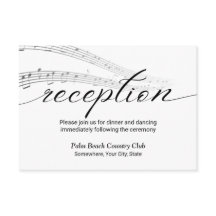 ミニマリストミュージックノートエレガントウェディング披露宴