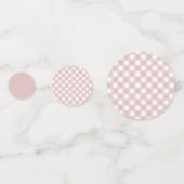 ミニマリストミュートされたピンクシェードプレイドパターン コンフェッティ (正面)