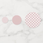 ミニマリストミュートされたピンクシェードプレイドパターン コンフェッティ (裏面)