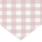 ミニマリストミュートされたピンクシェードプレイドパターン テーブルクロス (アングル)