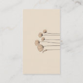 ミニマリストミュート音花QRコードRSVP エンクロージャーカード (裏面)