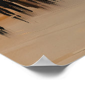 ミニマリストミラノスカイライン – ソフトトーンイタリアンアート ポスター (角)