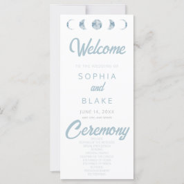 ミニマリストムーンフェイズシナ結婚式 プログラム