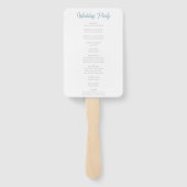 ミニマリストムーンフェイズシナ結婚式 プログラム ハンドファン (裏面)