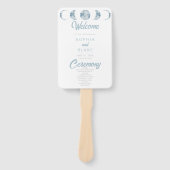 ミニマリストムーンフェイズシナ結婚式 プログラム ハンドファン (正面)