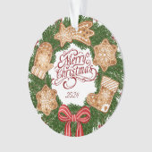 ミニマリストメリークリスマスオーナメント オーナメント (正面)