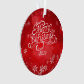 ミニマリストメリークリスマスオーナメント オーナメント (正面)
