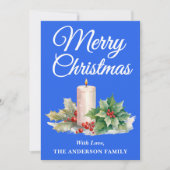 ミニマリストメリークリスマスブ王室のルー シーズンカード (正面)