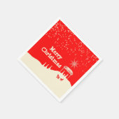 ミニマリストメリークリスマス出生シーン スタンダードカクテルナプキン (角)