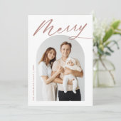 ミニマリストメリーダスティバラスクリプトアーチ写真 シーズンカード (スタンド正面)