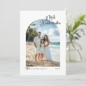 ミニマリストメレカリキマカ写真ホリデーカード シーズンカード (スタンド正面)