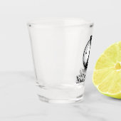 ミニマリストメンズゴルフモノグラムデザイン ショットグラス (左)