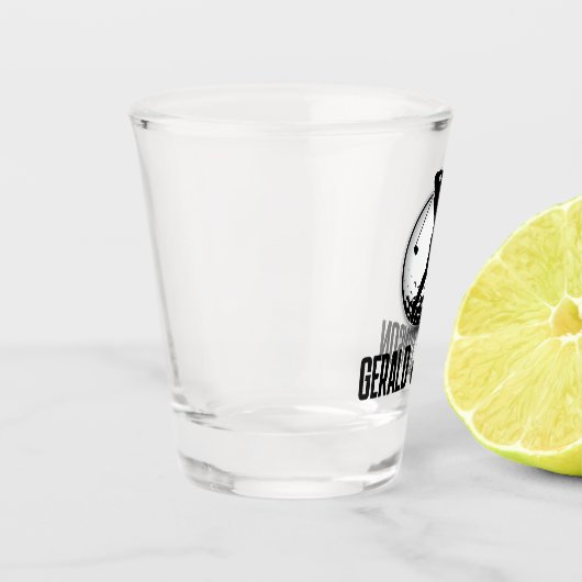 ミニマリストメンズゴルフモノグラムデザイン ショットグラス (左)