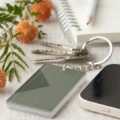 ミニマリストモス緑の矢印キーチェーカスタマイズン – キーホルダー (正面右)