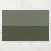 ミニマリストモス緑グラデーションラベカスタマイズル – リキュールボトルラベル (シングルラベル)