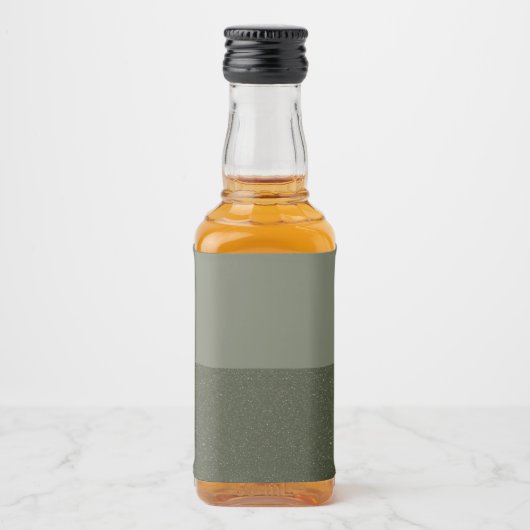 ミニマリストモス緑グラデーションラベカスタマイズル – リキュールボトルラベル (正面)