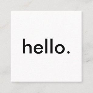 ミニマリストモダンこんにちは スクエア名刺