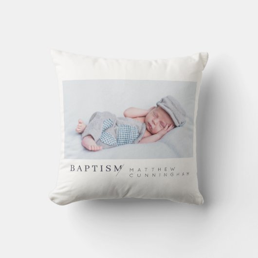 ミニマリストモダンのカスタム写真 クッション (正面)