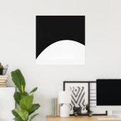 ミニマリストモダンアーク – 抽象芸術ウォール ポスター (ホームオフィス)