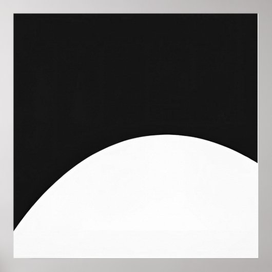 ミニマリストモダンアーク – 抽象芸術ウォール ポスター (正面)