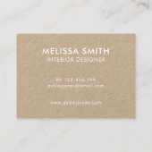 ミニマリストモダンクラフト 名刺 (裏面)