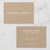 ミニマリストモダンクラフト 名刺 (正面/裏面)