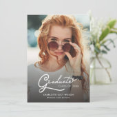 ミニマリストモダングラード2写真卒業 案内状 (スタンド正面)