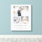 ミニマリストモダングリッド | 3枚の写真 キャンバスプリント (インサイチュ (ウッドフロア))