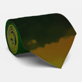 ミニマリストモダングリーンアート抽象芸術 ネクタイ (ロール)
