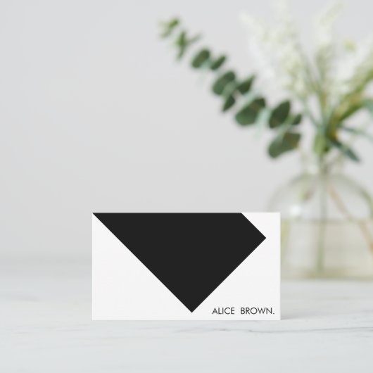 ミニマリストモダンシンプル 名刺 (スタンド正面)