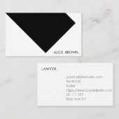 ミニマリストモダンシンプル 名刺 (正面/裏面)