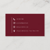 ミニマリストモダンシンプル 名刺 (裏面)