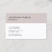 ミニマリストモダンデザインプレーントレンディー 名刺 (正面)