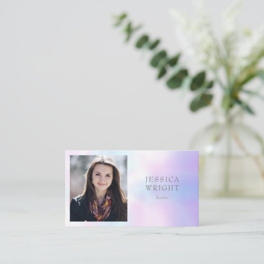 ミニマリストモダンプロフェッショナル写真 名刺 (スタンド正面)