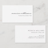 ミニマリストモダンプロフェッショナル 名刺 (正面/裏面)