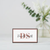 ミニマリストモダンヘアスタイリストアポイントメント 名刺 (スタンド正面)