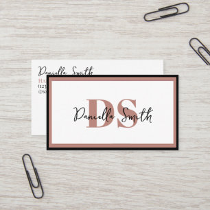 ミニマリストモダンヘアスタイリストロイヤリティ 名刺