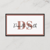 ミニマリストモダンヘアスタイリストロイヤリティ 名刺 (正面)